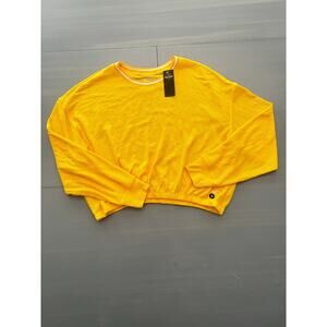 Hollister Yellow Boyfriend Tshirt Size Medium Women's New